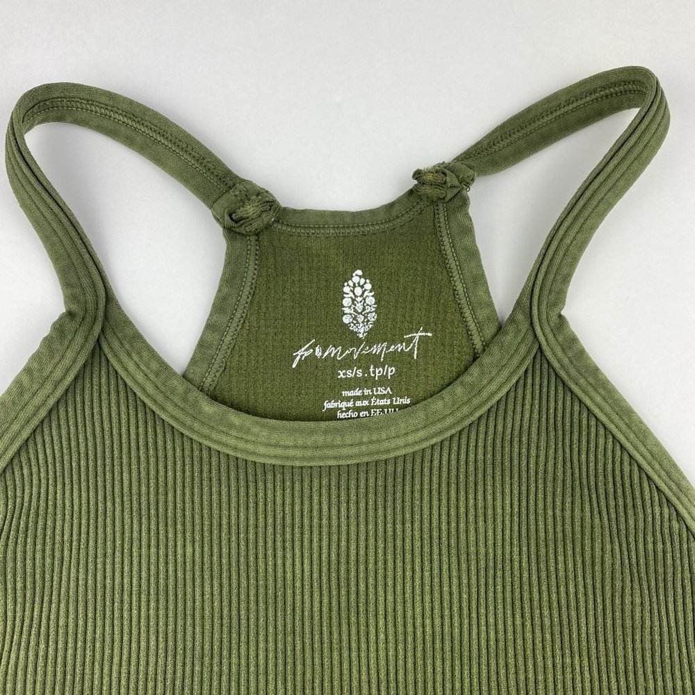 NEW Free People FP Movement Happiness Runs Crop Tank in Olive - XS/S M/L - Picture 5 of 6